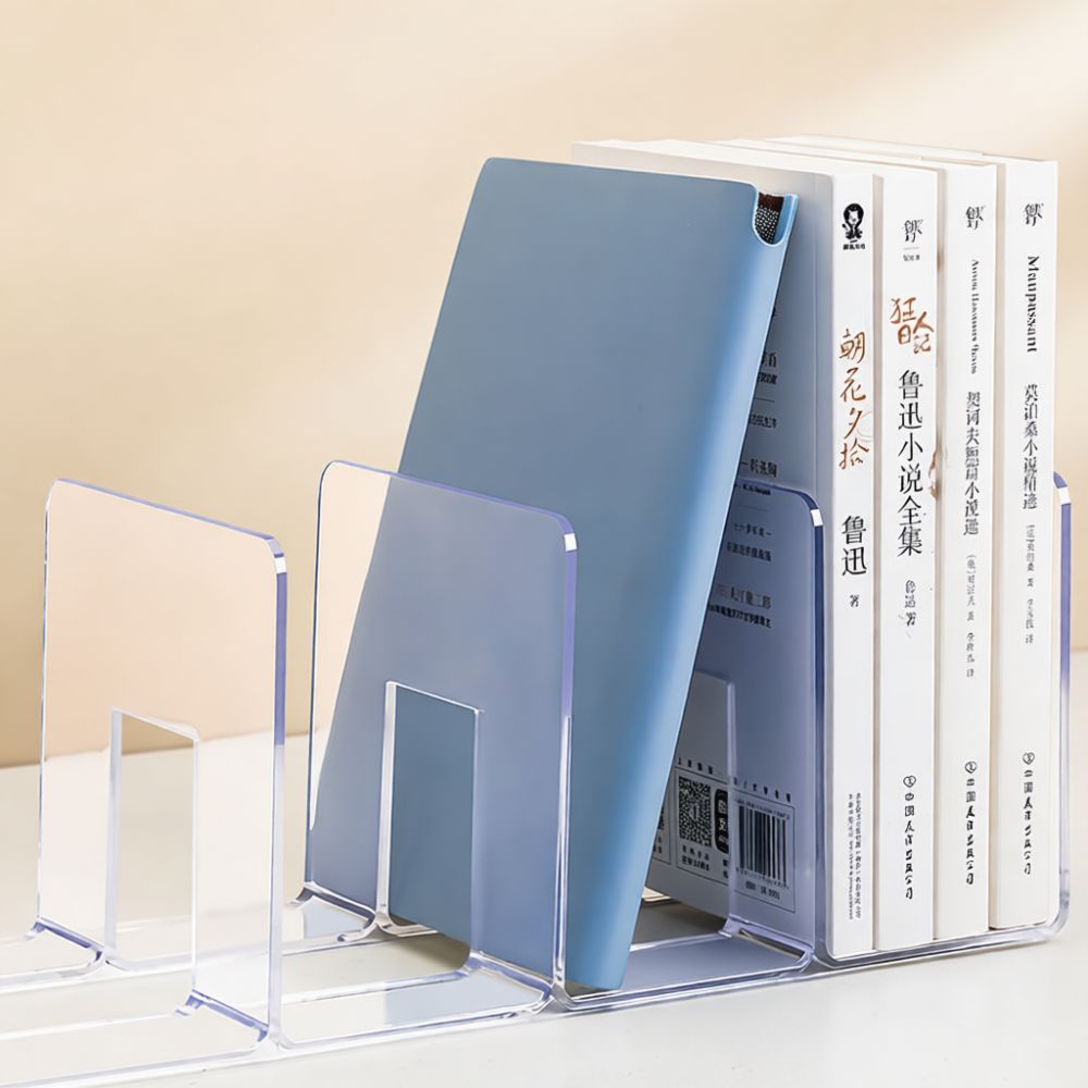 アクリル製デスクオーガナイザー、透明ブックスタンド、クリアフ - Clear Acrylic Book Stand Holder のレビューと価格