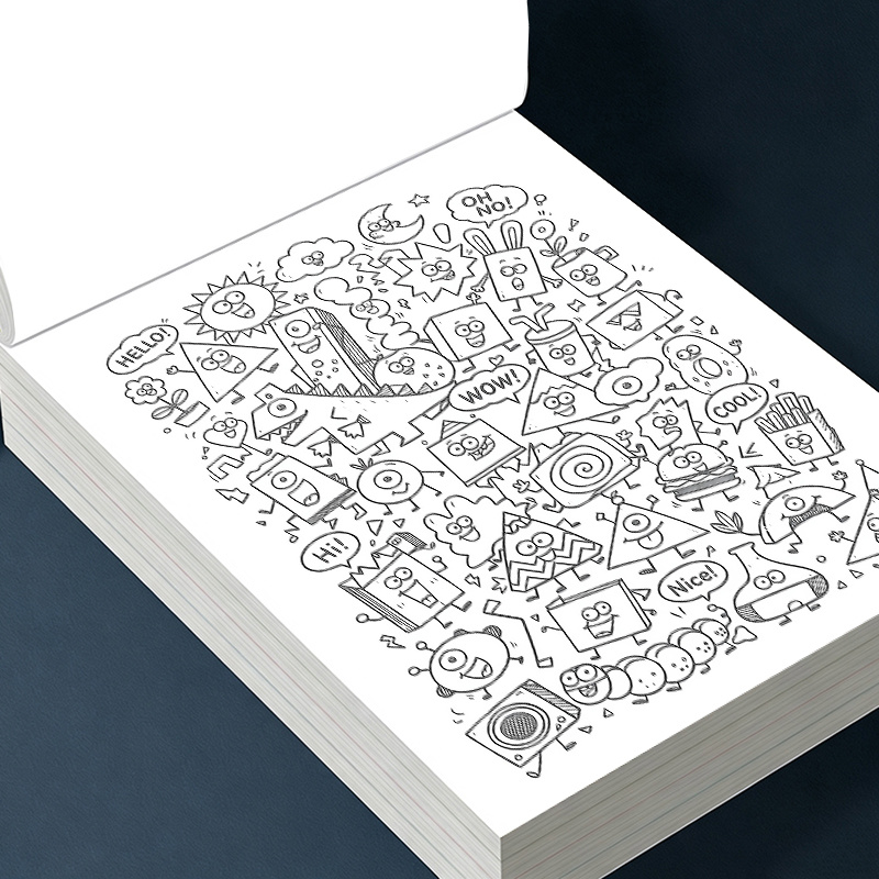 16ページの「小さな落書き」大人向け塗り絵ブック。スケッチと - Adult Coloring Book Stress Relief のレビューと価格