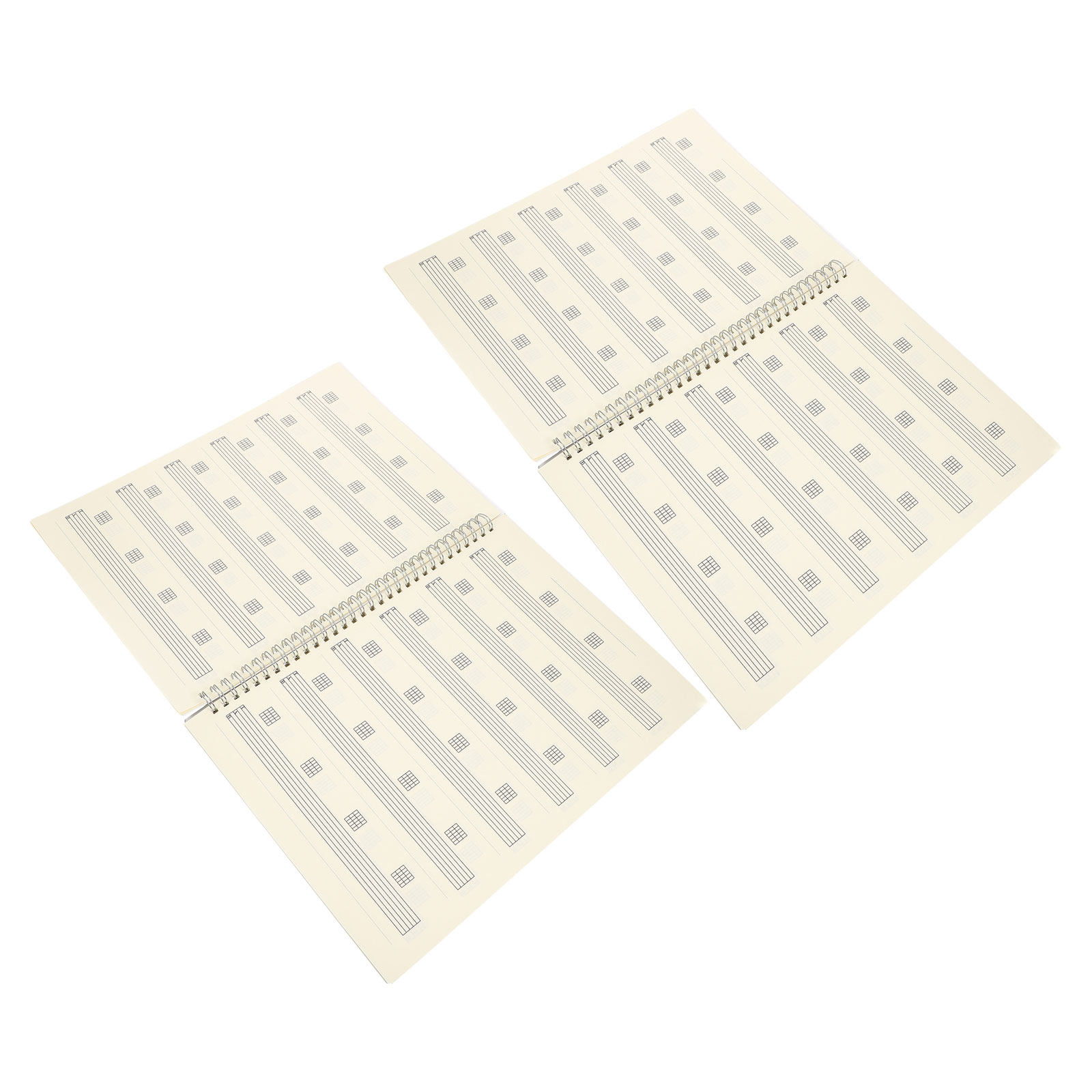 ギター譜面ノート2冊セット。無地の楽譜用紙、6弦譜面用紙、作 - Blank Sheet Music Notebook のレビューと価格