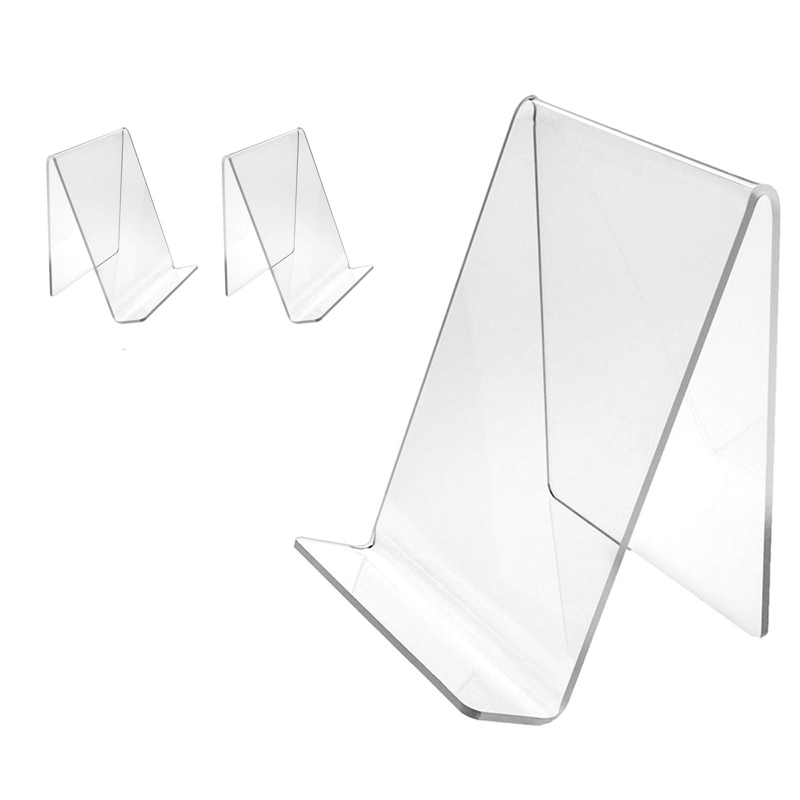 3個のアクリルブックスタンド、透明アクリルディスプレイスタン - Clear Acrylic Book Stand Holder のレビューと価格
